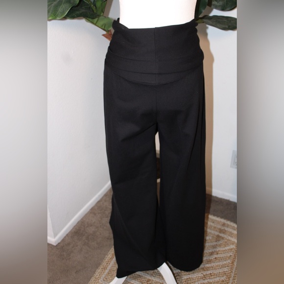 Julia Allert’s Black Wide Leg Trousers Jersey - Picture 7 of 16